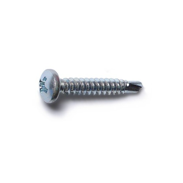 Buildright Self-Drilling Screw, #8 x 1 in, Zinc Plated Steel Pan Head Phillips Drive, 199 PK 09799 - main